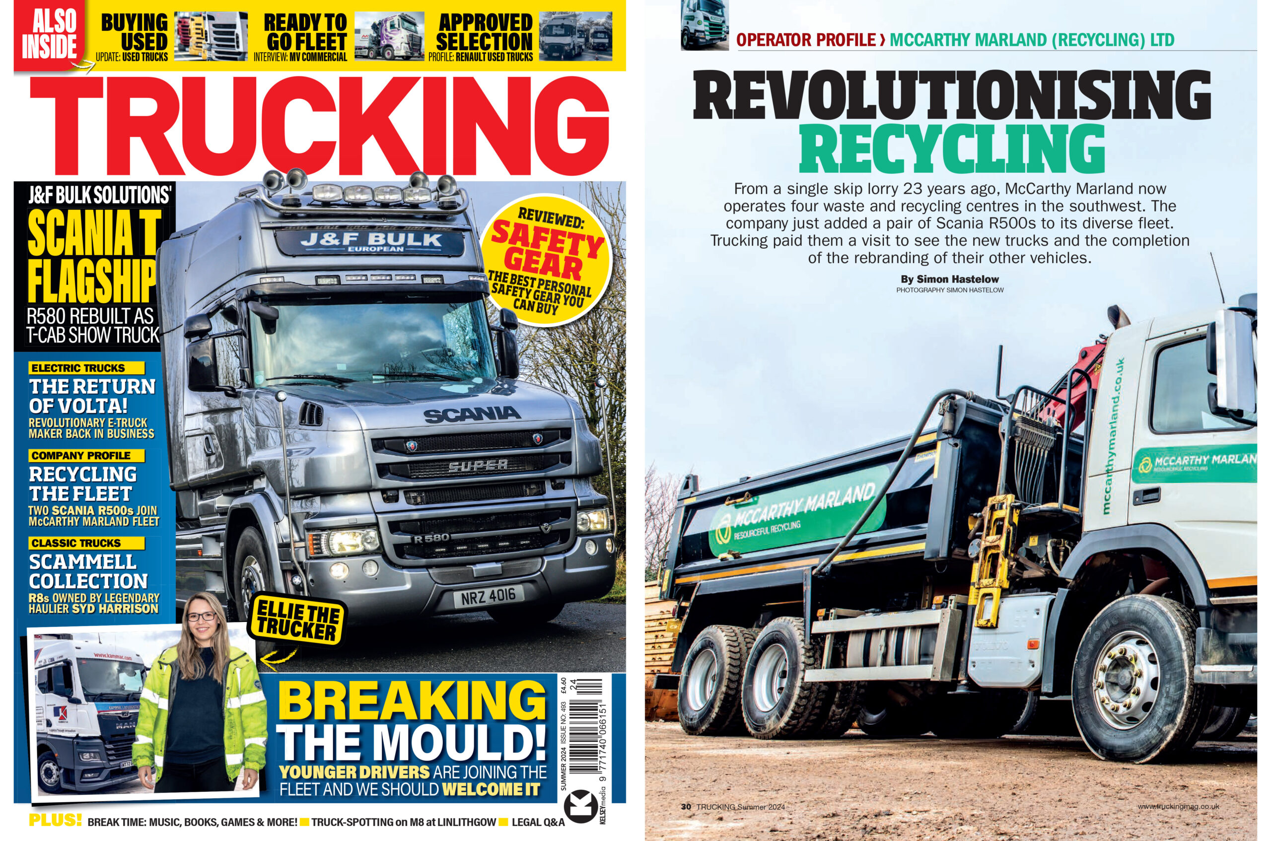 McCarthy Marland feature in Trucking Magazine